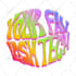 create an amazing slime bubble graffiti type for you