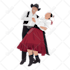 draw couple portrait illustration