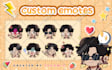draw cute chibi for profile, twitch emotes and stickers