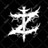 custom death metal, metalcore, deathcore logo with texture and chrome effect
