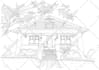 make a detailed building line drawing
