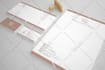 do stationary with logo, business card, letterhead, envelop