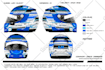 create a custom racing helmet design
