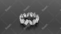 create modern 3d cad jewelry for 3d printing and 360 render