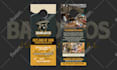 design eyecatching door hanger, postcard, one pager, leaflet, brochure in 12hrs
