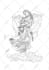gothic and mystical illustrations, skeletons