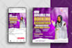 create any sized social media post, banner, facebook cover, or church flyer