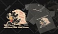 do t shirt design with traditional tattoo in my style