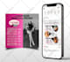 design amazing hair extension, salon, beauty, women flyers