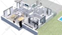 create a realistic 3d floor plan