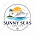 create custom beach logo summer mascot or tropical resort badge