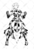 draw a cool black and white anime manga style