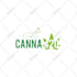 do unique cannabis  marijuana hemp oil weed logo