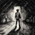 create a dark art illustration for album covers and more