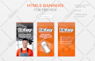 create 6 sizes HTML5 creative banner ads