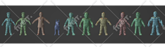 do 3d character rigging and animation in blender for game and film