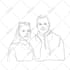 draw a vector line art portrait avatar from your picture