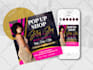design a beautiful online fashion flyer or poster