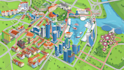 create city, event, tourist, and fantasy map illustration
