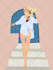 draw faceless minimalist portrait