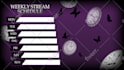 design awesome stream schedule for vtuber or streamer