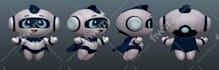 make cute 3d character modeling mascot or animal in blender cartoon style