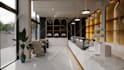 do restaurant interior design, cafe, coffee shop and 3d rendering