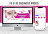 create and setup facebook and instagram business page professionally
