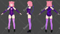 create a 3d character model, vtuber rigged, anime style using vroid