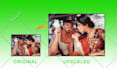 resize photos for web or upscale to high resolution 300 dpi