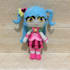 make a cute plush doll using felt fabric with beads eyes