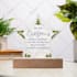 design acrylic plaque, gift card, and message card for shineon
