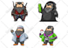 create cute 2d cartoon characters, mascot, and logo