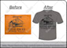 make t shirt duplicate logo, similar copy vector art