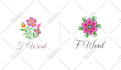 design a custom hand drawn, botanical, flower, feminine logo
