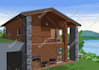 draw house portrait and building illustration into vector art