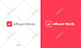 do modern minimalist line art text or badge logo design