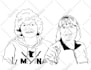 trace your photo into a coloring book page