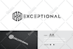 do geometric and minimalist logo design