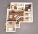 create a realistic 3d floor plan and interior rendering