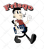 create a retro cartoon mascot logo in 30 style