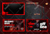 design creepy horror genre overlay for live streaming