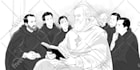 draw illustrations in black and white