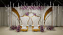 make realistic  render indoor wedding decoration