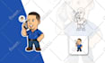 do unique cartoon mascot caricature logo design business