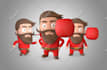 make best 3d character model, rig and basic animate