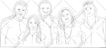 create portrait line art from your photo