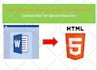 convert word docx to HTML for webpages
