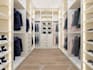 do walk in closet, millwork cabinet 2d floor plan and 3d model