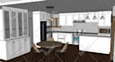 do your kitchen design in auto cad 2d, 3d